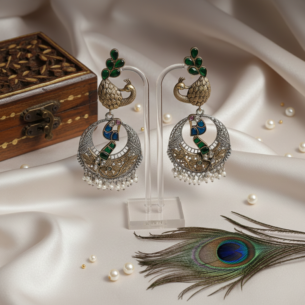 Sunburst Ruby Kundan Chandbaalis