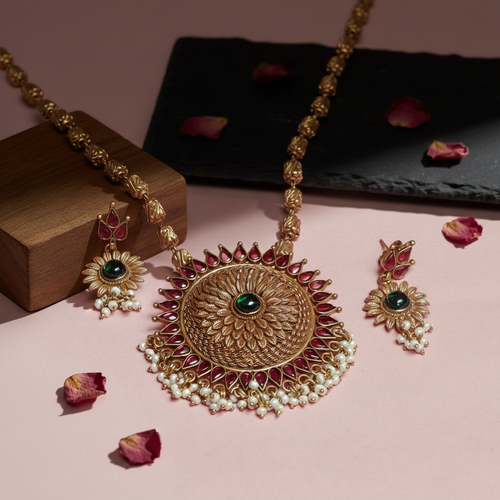 Royal Lotus Gold‑Plated Set