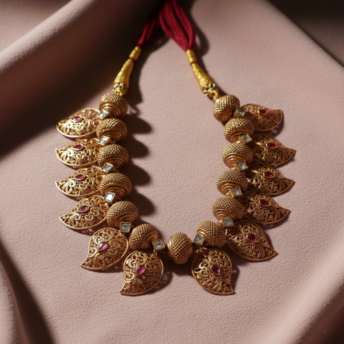 Mangalya Gold Leaf Necklace