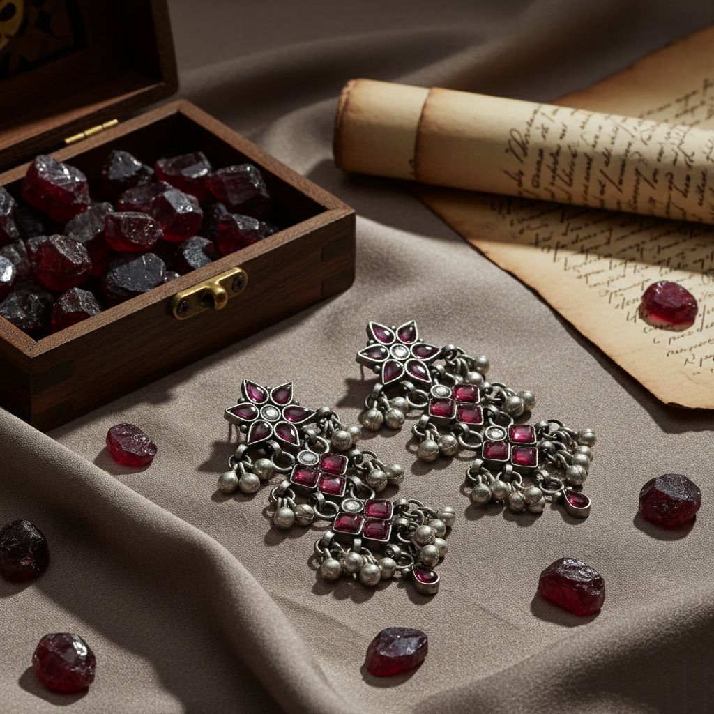 Geometric Dangler Earrings