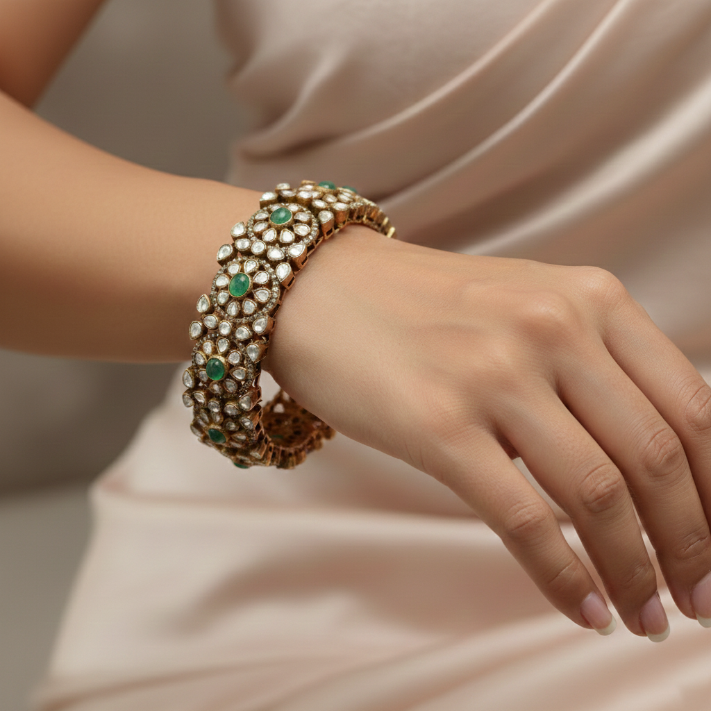 Emerald Spark Bangle