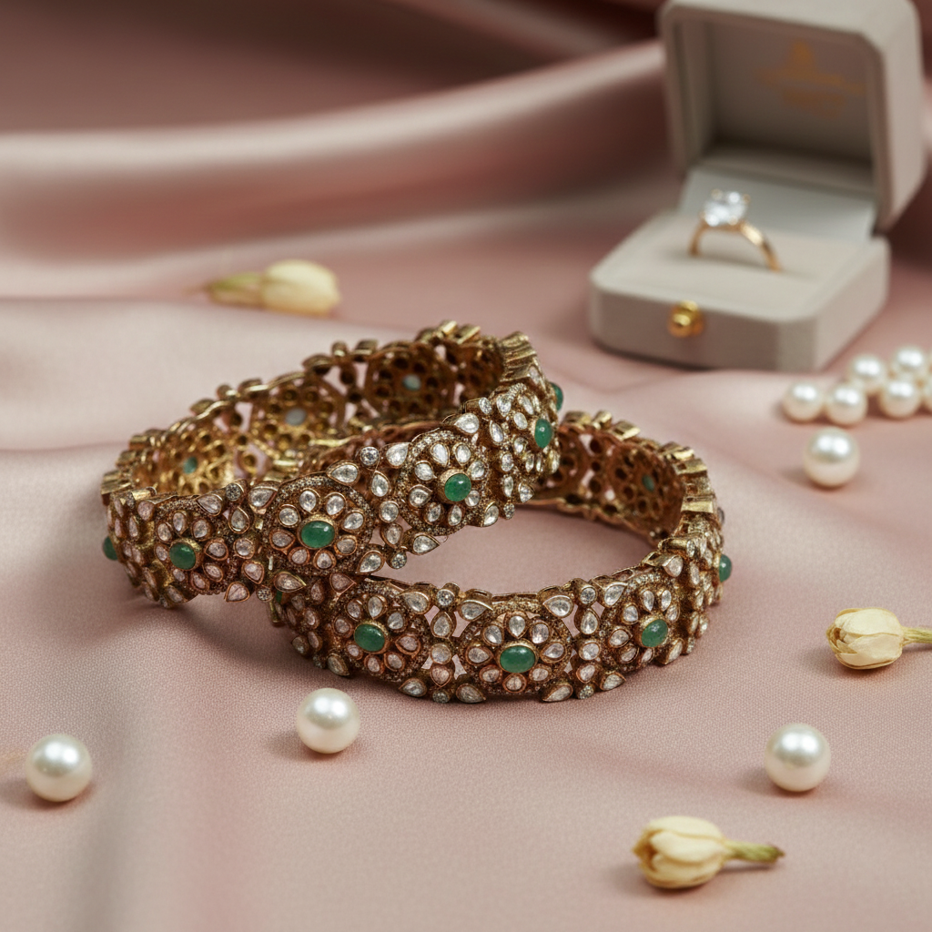 Emerald Spark Bangle