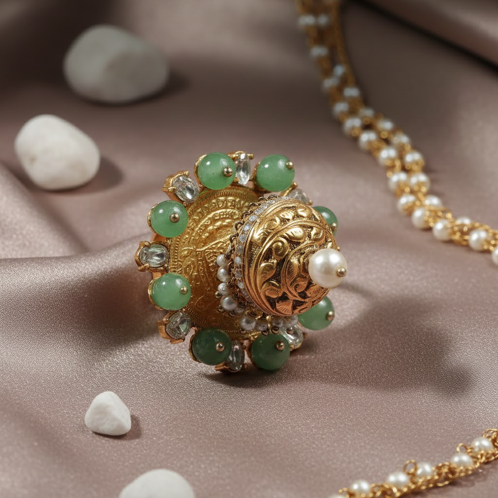 Emerald Elegance 925 Silver Ring