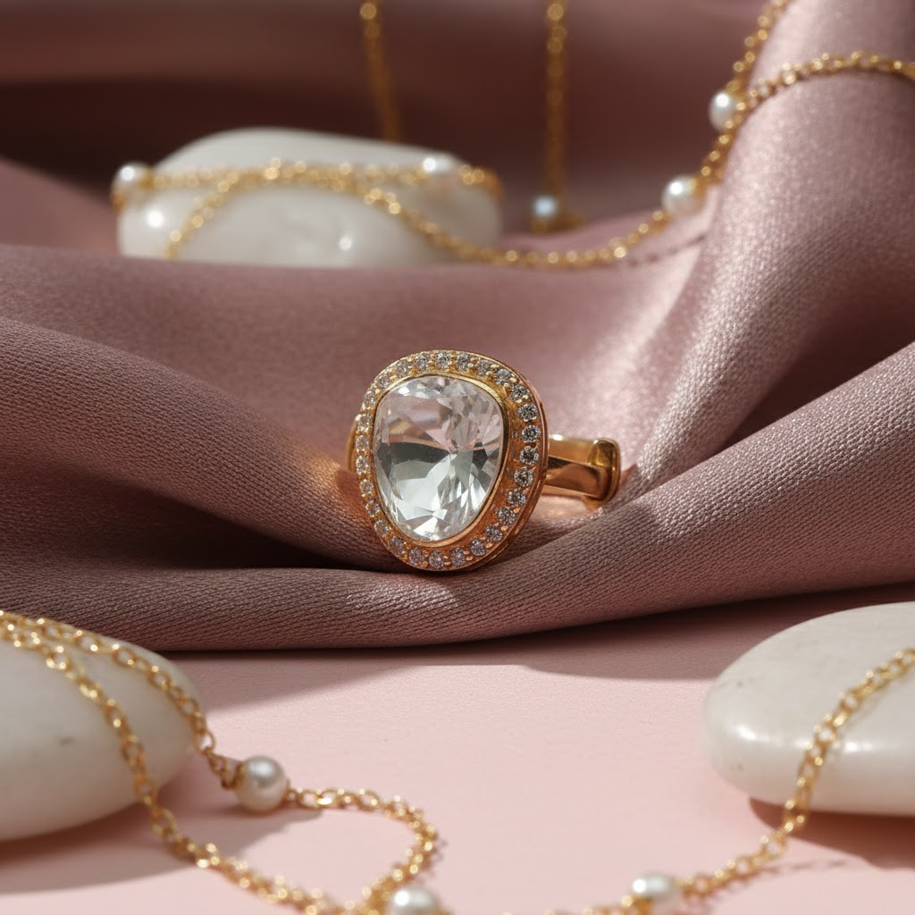 Elegant Pear Cut Diamond-Like Ring