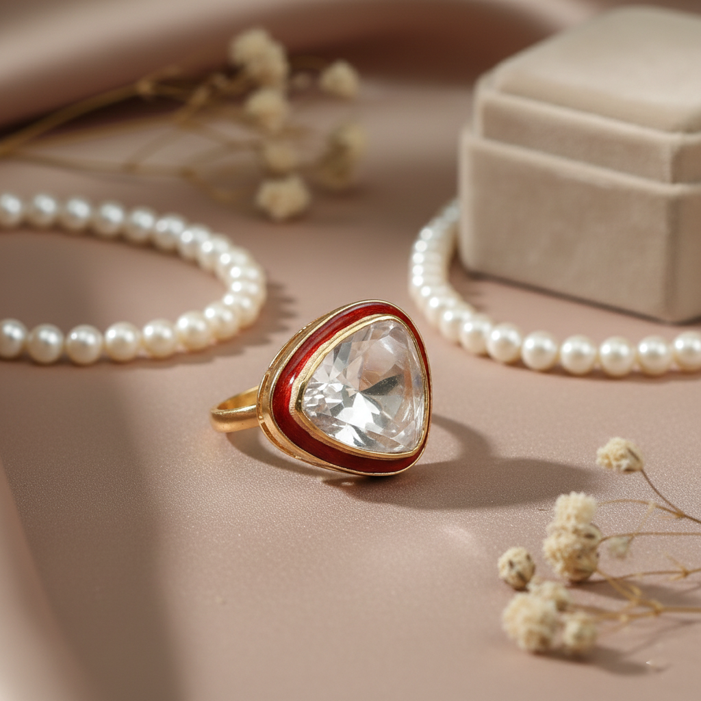 Ruby-Edge Trilliant Statement Ring