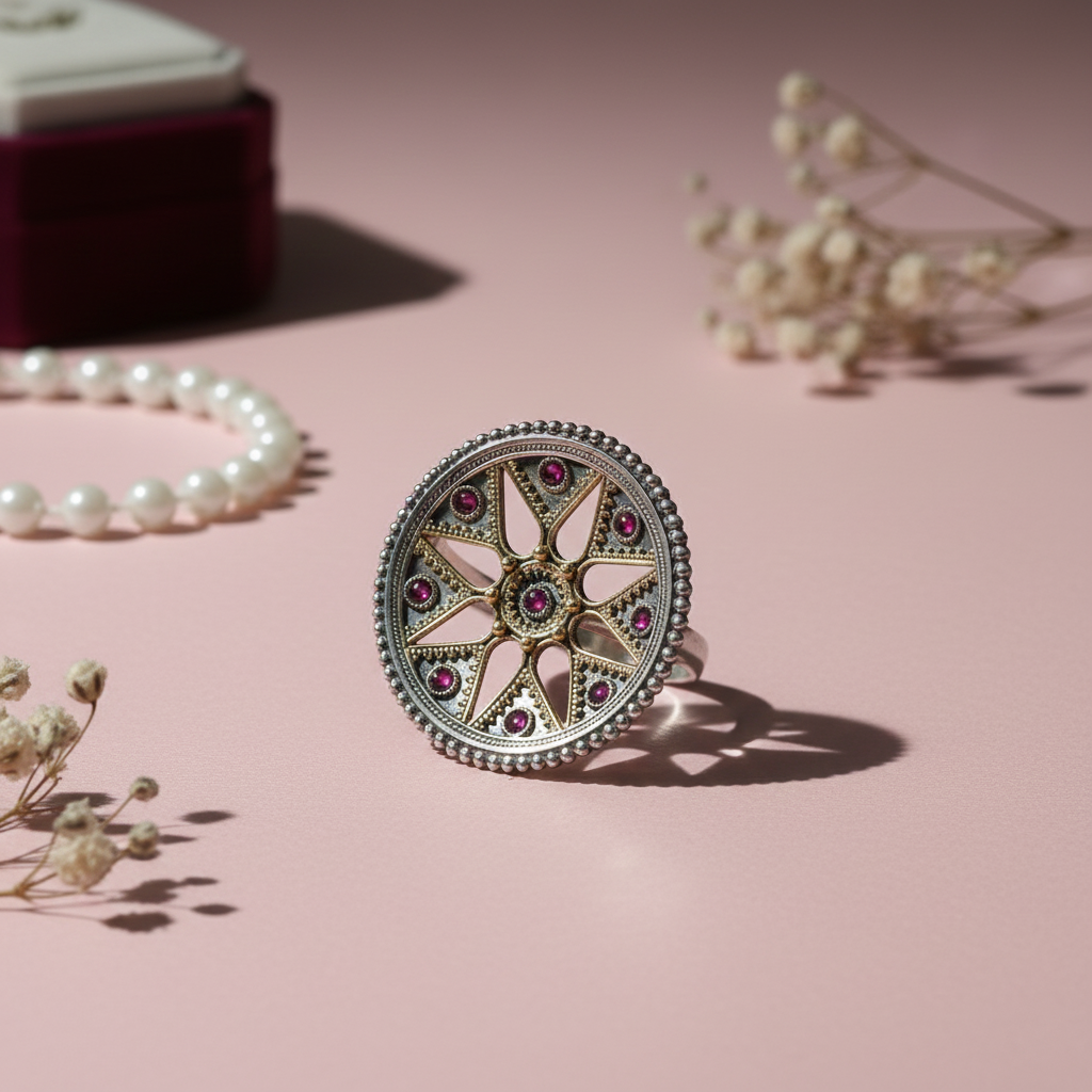 Ruby Starlight Statement Ring