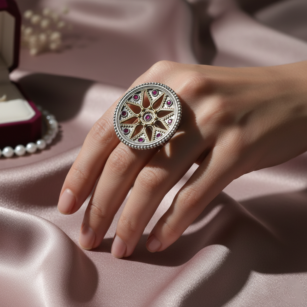 Ruby Starlight Statement Ring