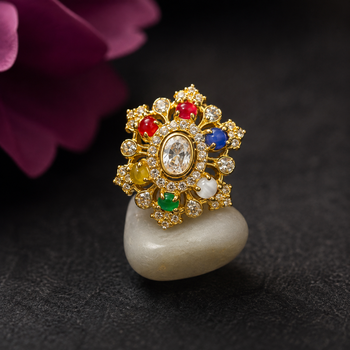 Royal Navratna Heritage Ring