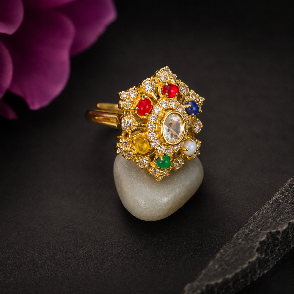 Royal Navratna Heritage Ring
