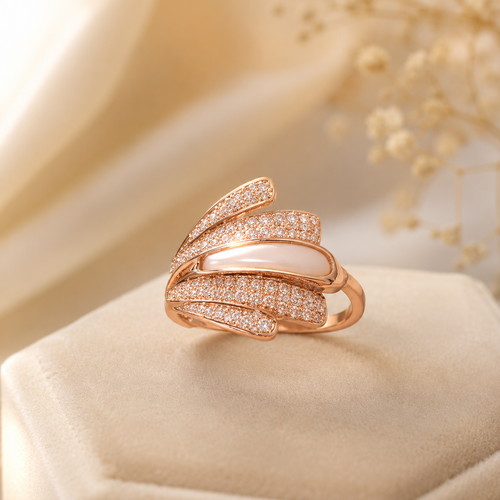 Aurora Pearl Cascade Ring