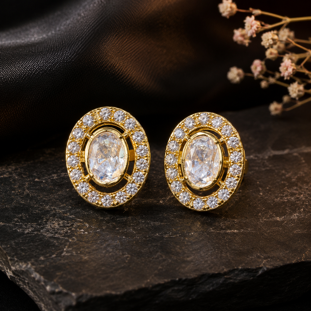 Elara Oval Studs