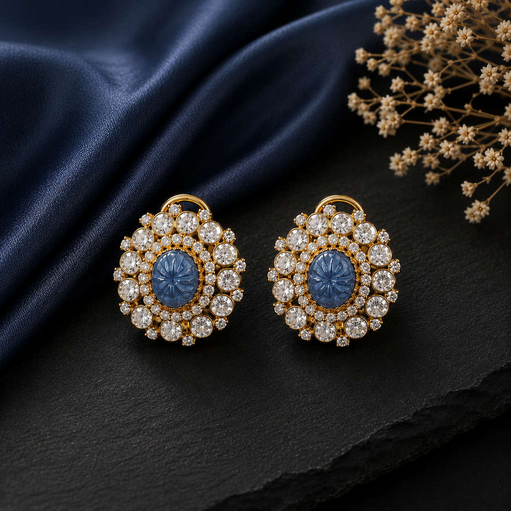 Azure Bloom Studs