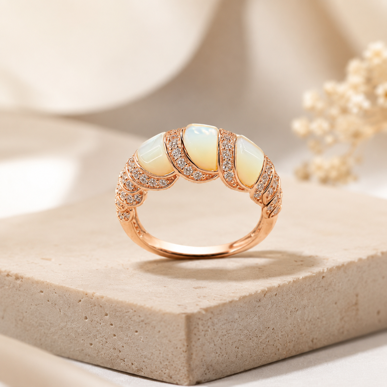 Luna Pearl Eternity Ring