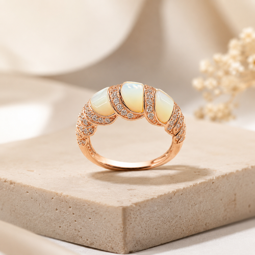 Luna Pearl Eternity Ring