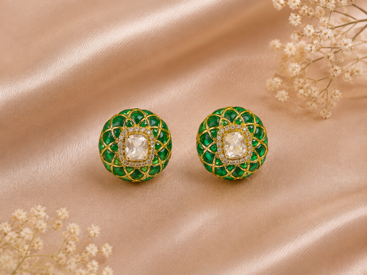 Nazaakat Polki Studs