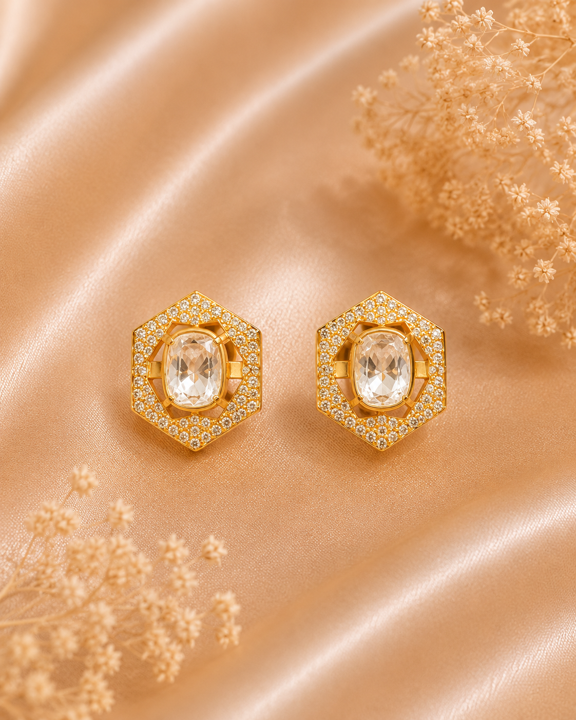 Radiant Hexa Studs