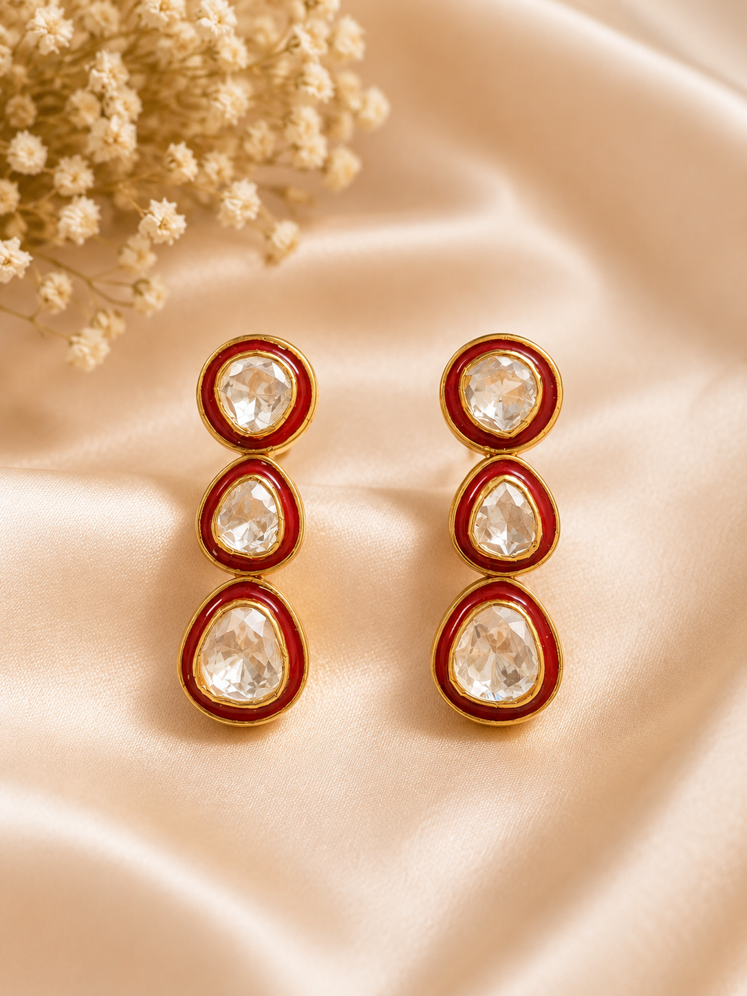 Aurelia Triple Drop Earrings