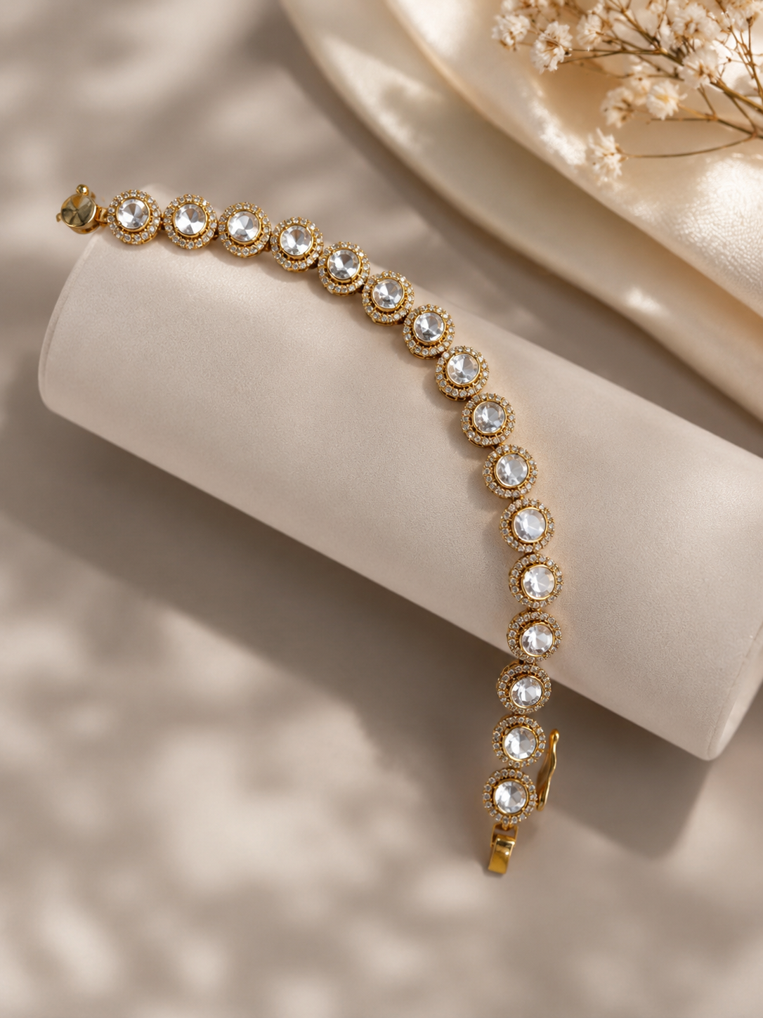 Regal Polki Line Bracelet