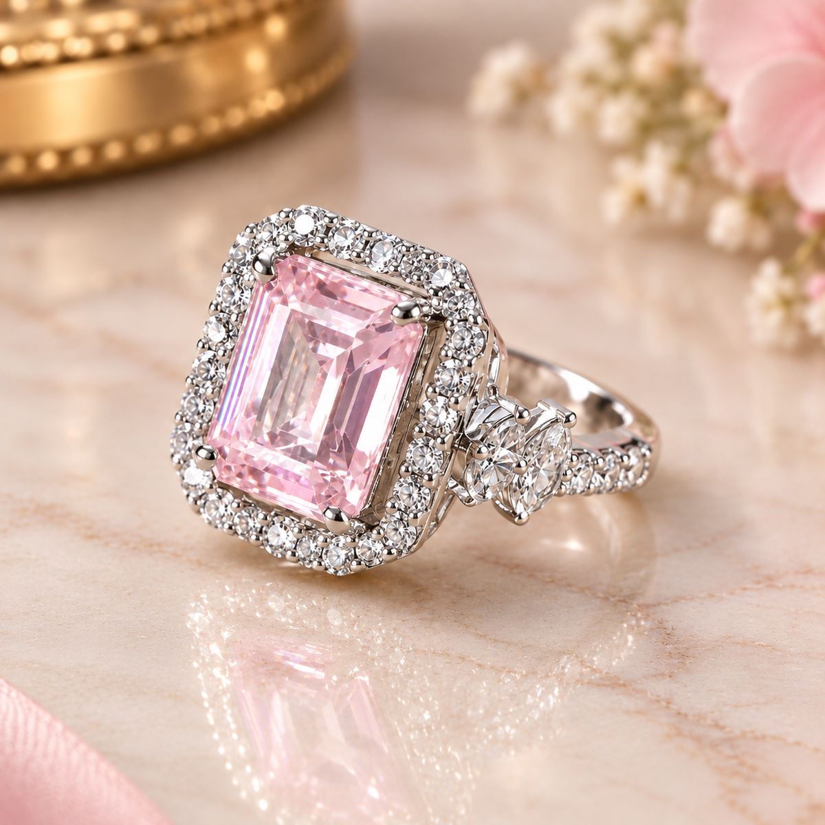 Blush Royale 925 Silver Ring