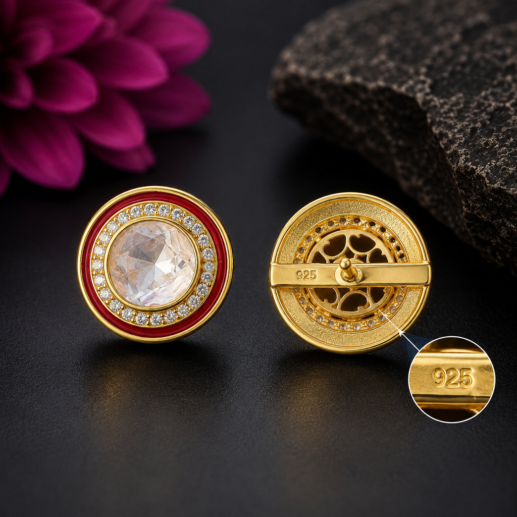 Ruby Radiance 925 Studs