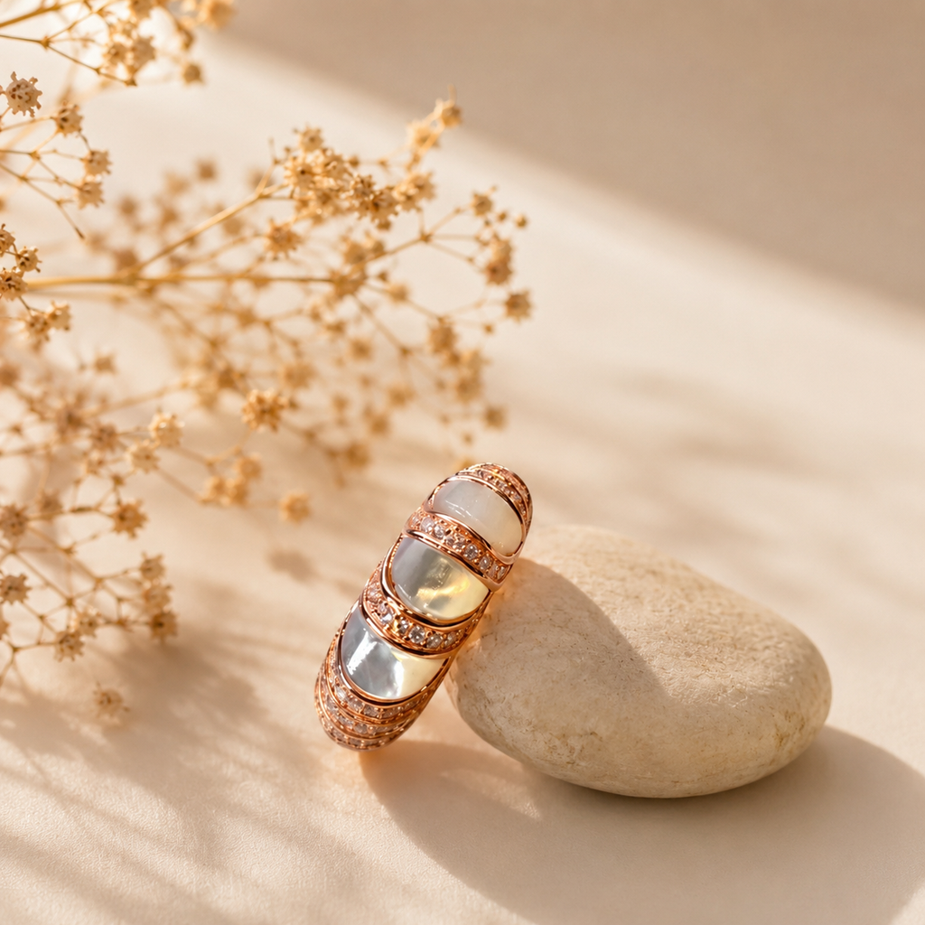 Luna Pearl Eternity Ring