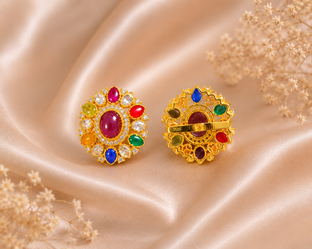 Noor-e-Navratna Studs