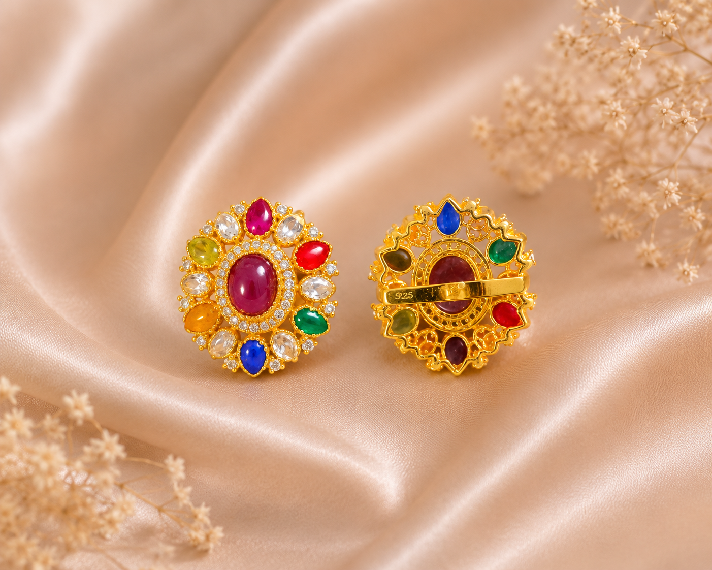 Noor-e-Navratna Studs