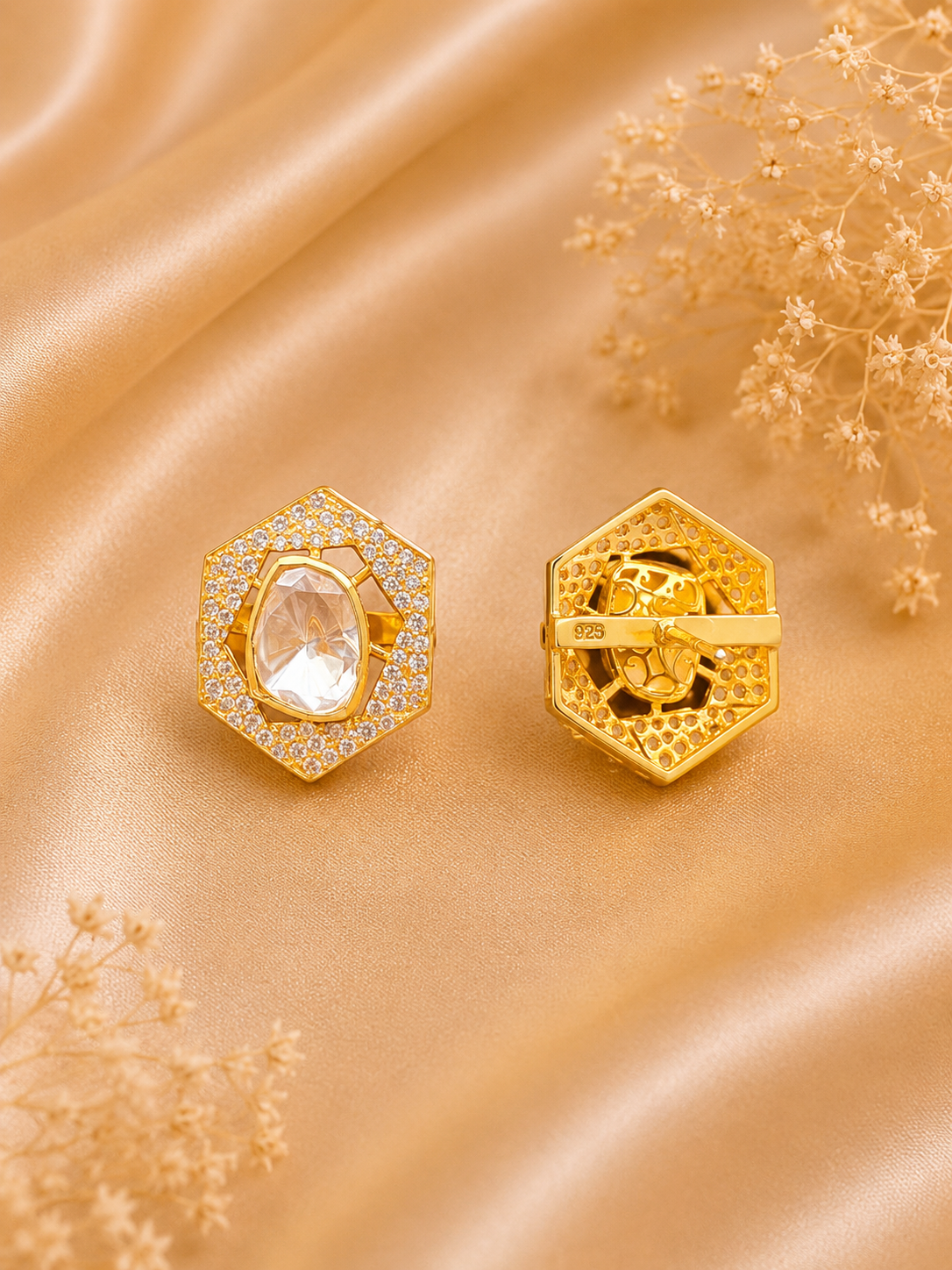 Radiant Hexa Studs