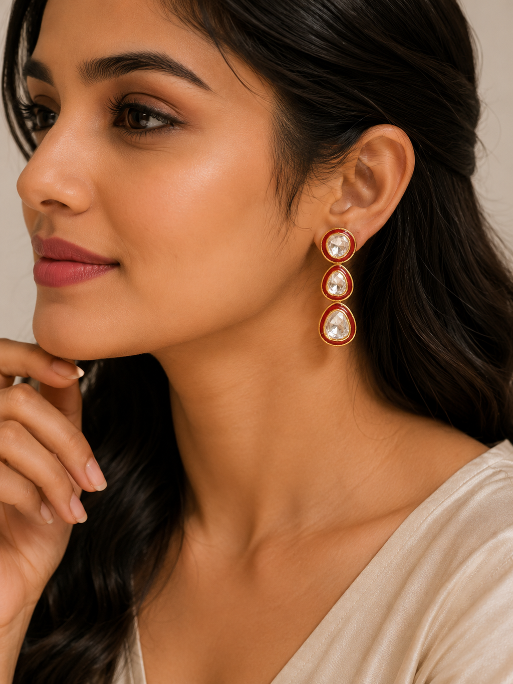 Aurelia Triple Drop Earrings