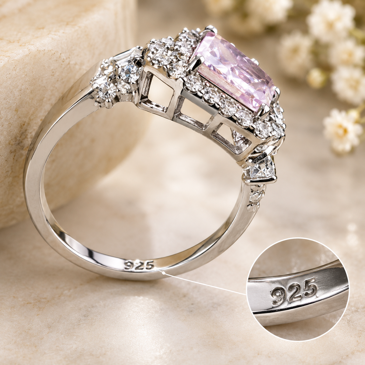Blush Royale 925 Silver Ring
