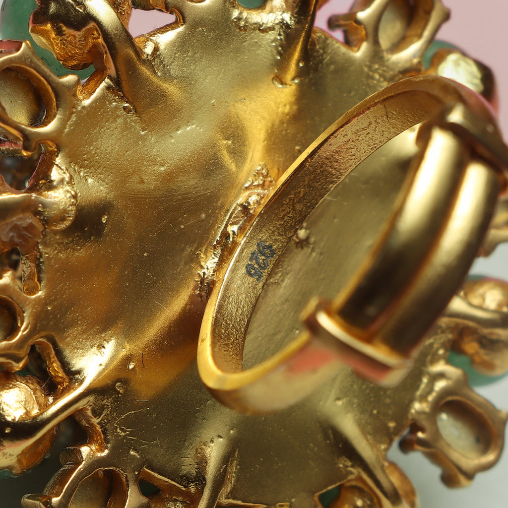 Emerald Elegance 925 Silver Ring