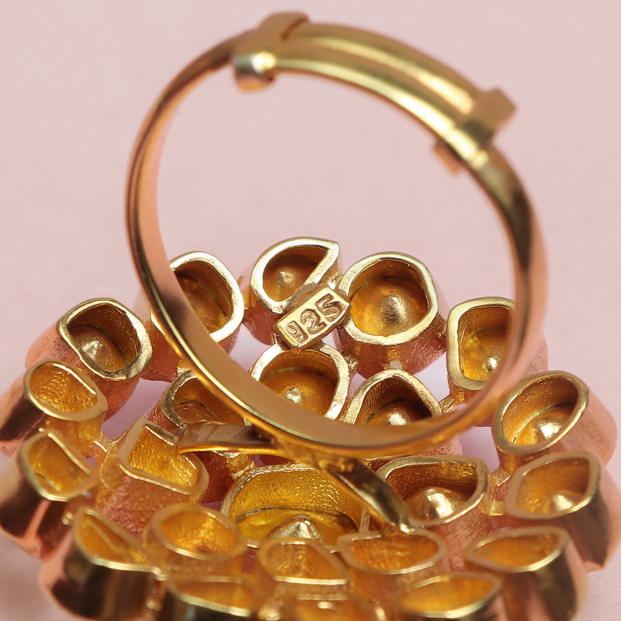 Polki Cluster Elegance Ring