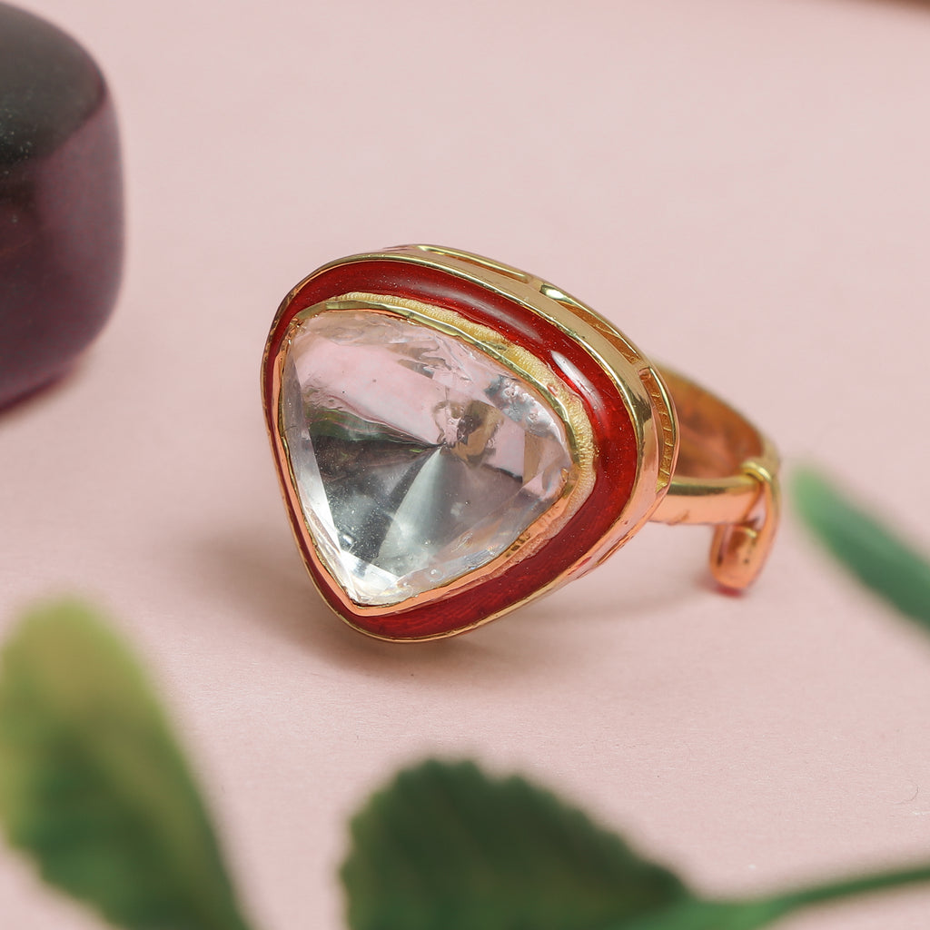 Ruby-Edge Trilliant Statement Ring