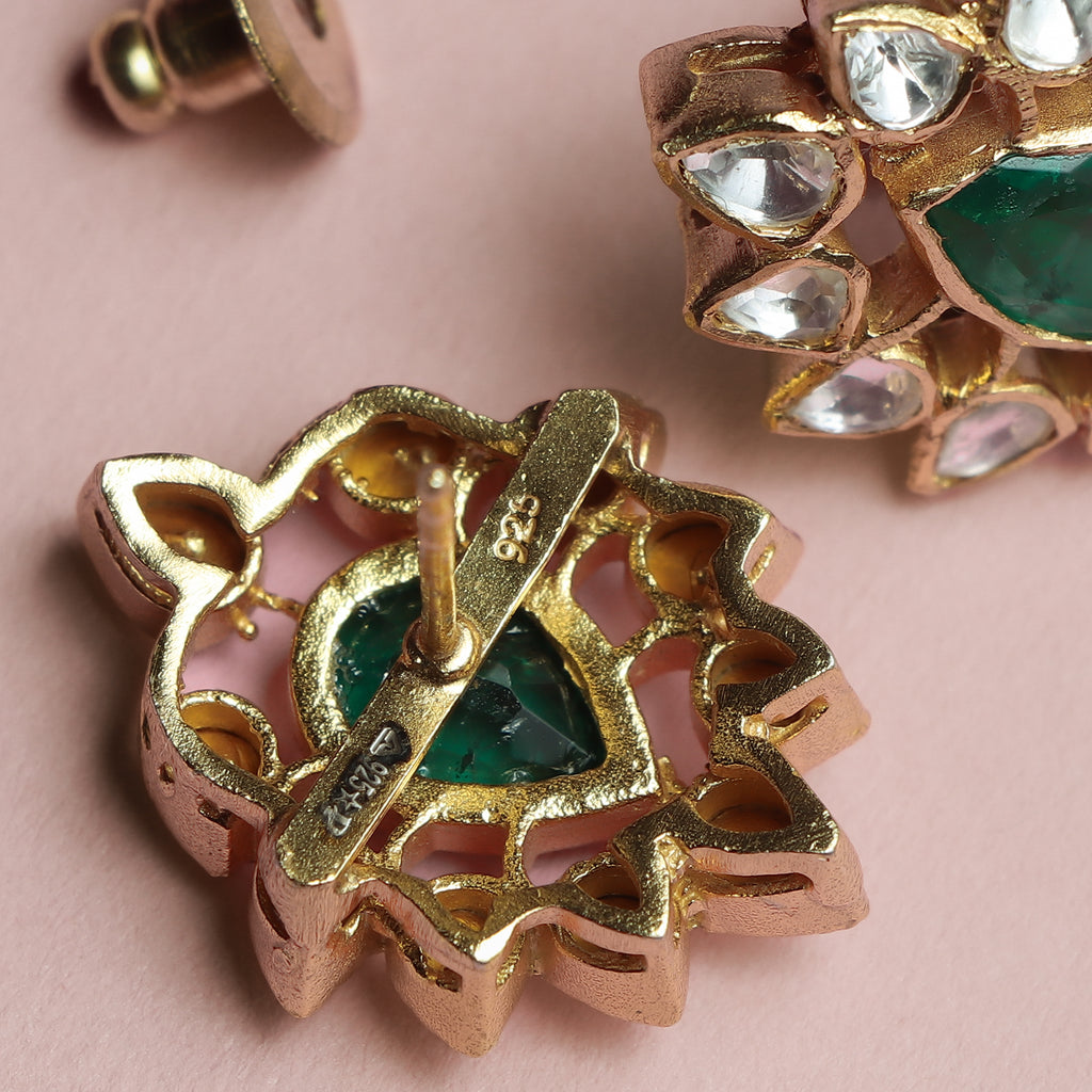 Teardrop Floral Studs