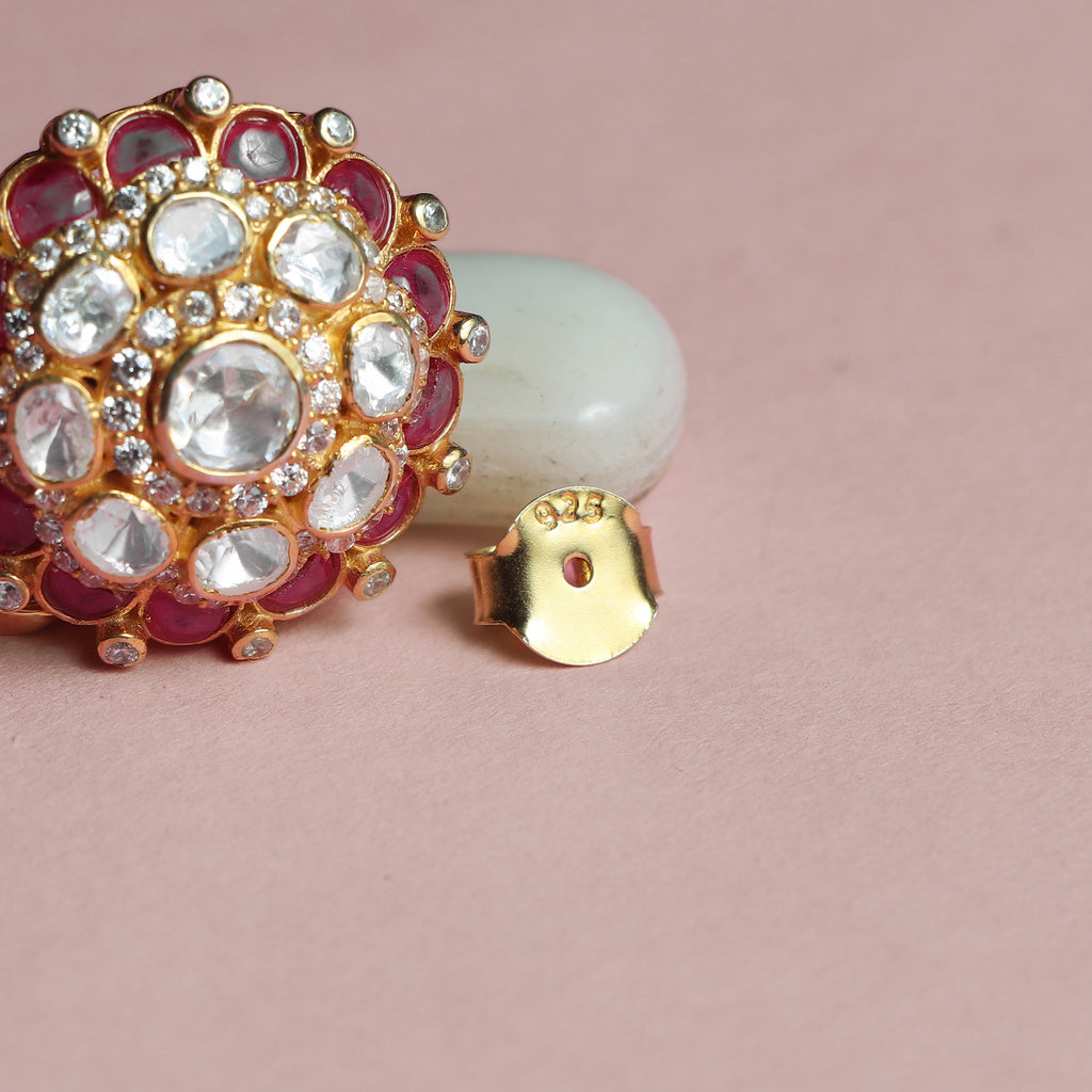 Fancy Ruby Studs