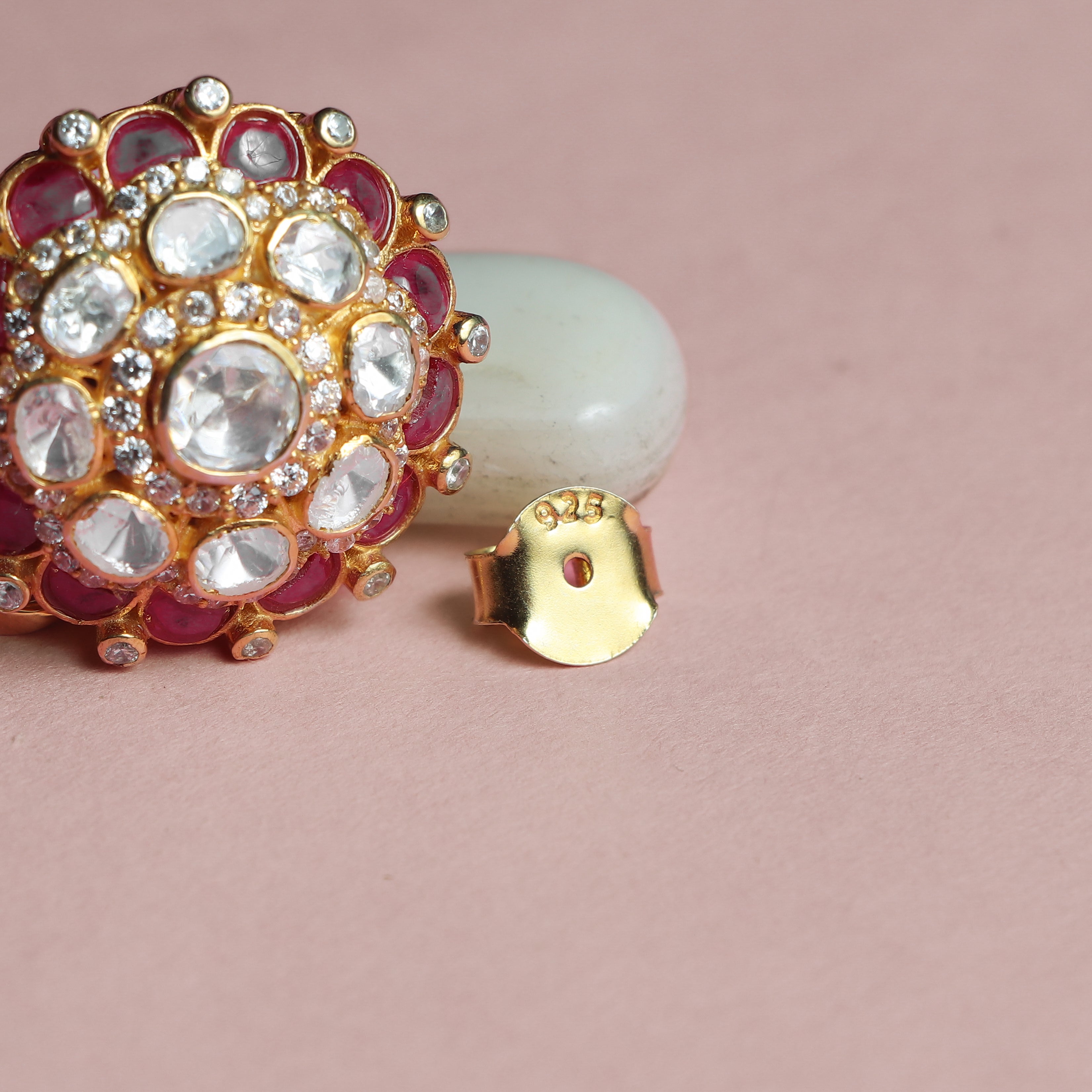 Fancy Ruby Studs