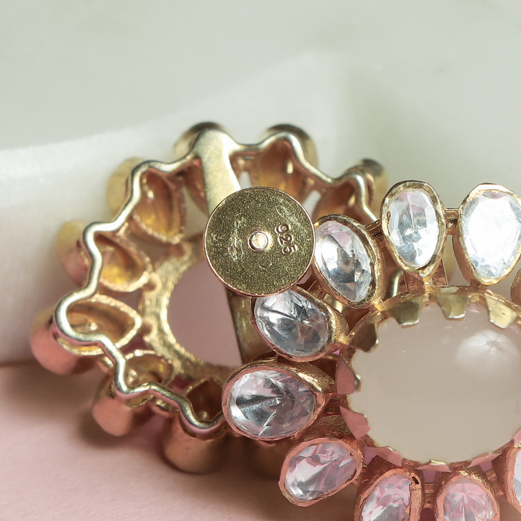 Petal Blossom Polki Studs