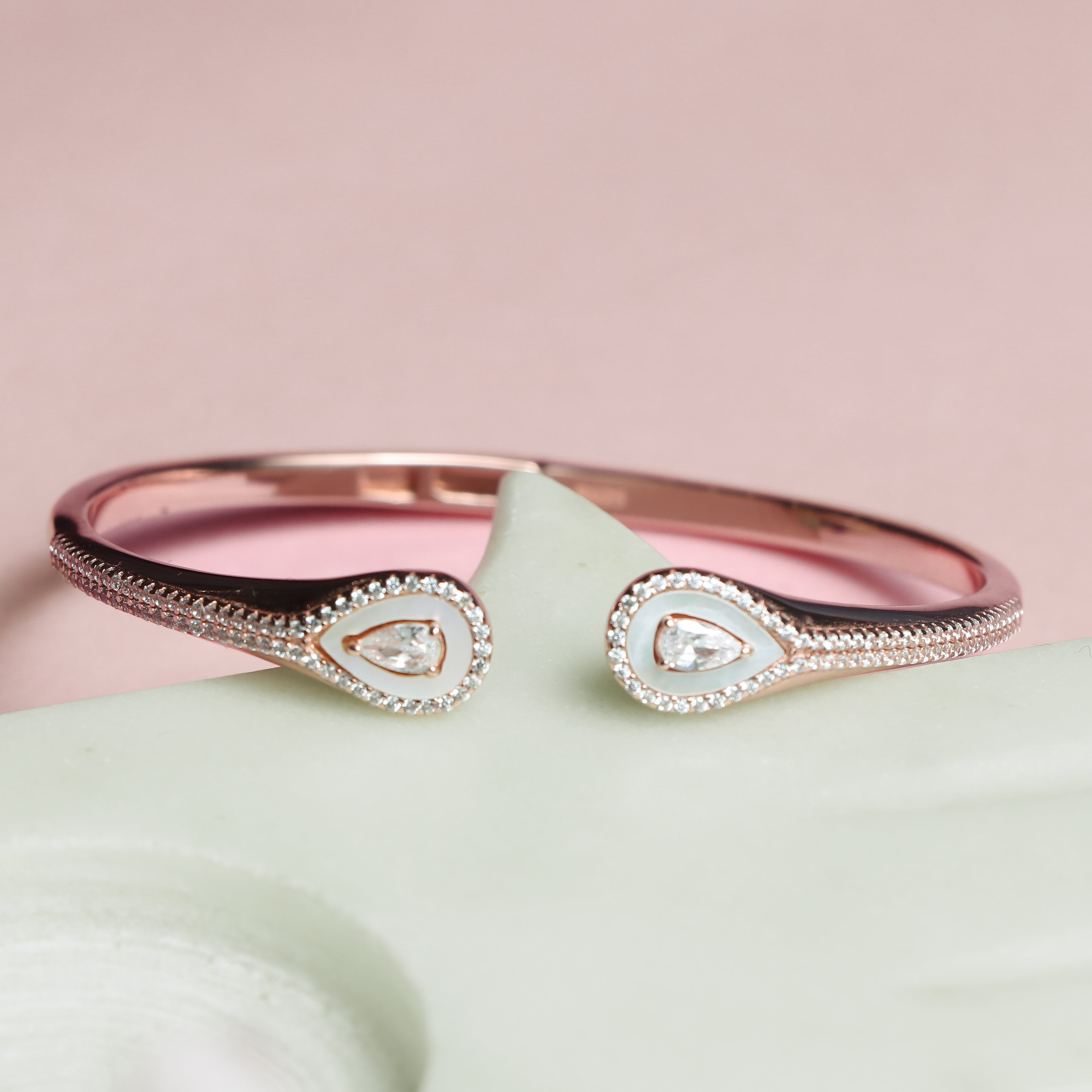 Rose Gold Vermeil Heartbeat Bracelet