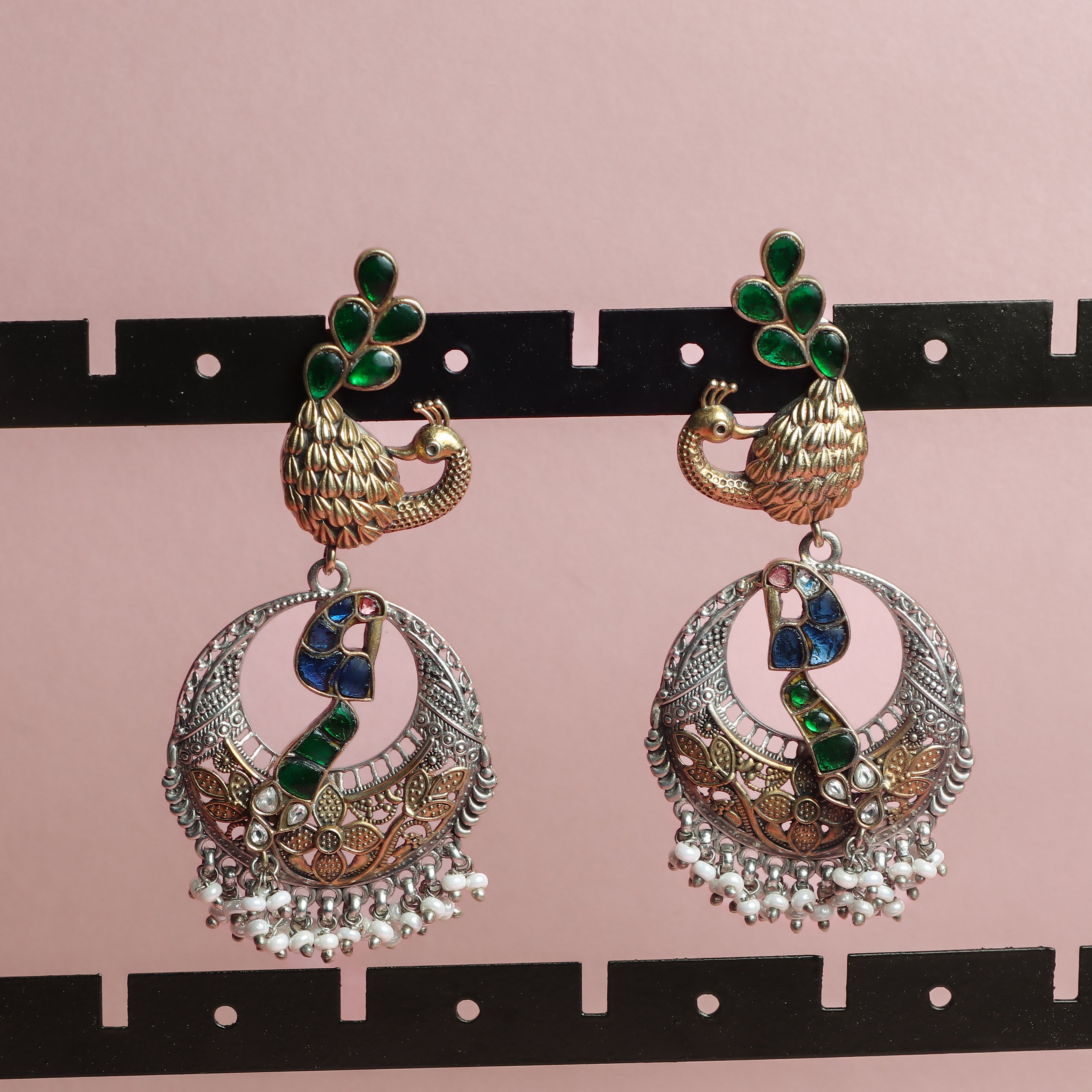 Sunburst Ruby Kundan Chandbaalis