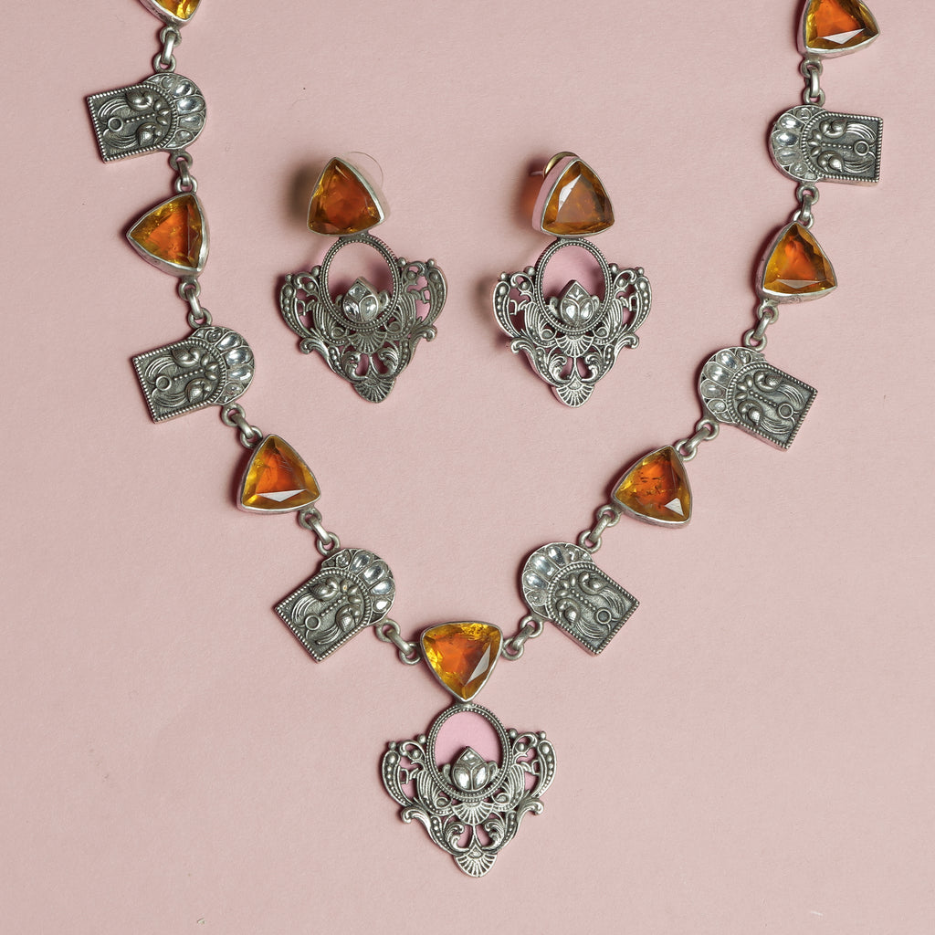 Amber Filigree Elegance Set