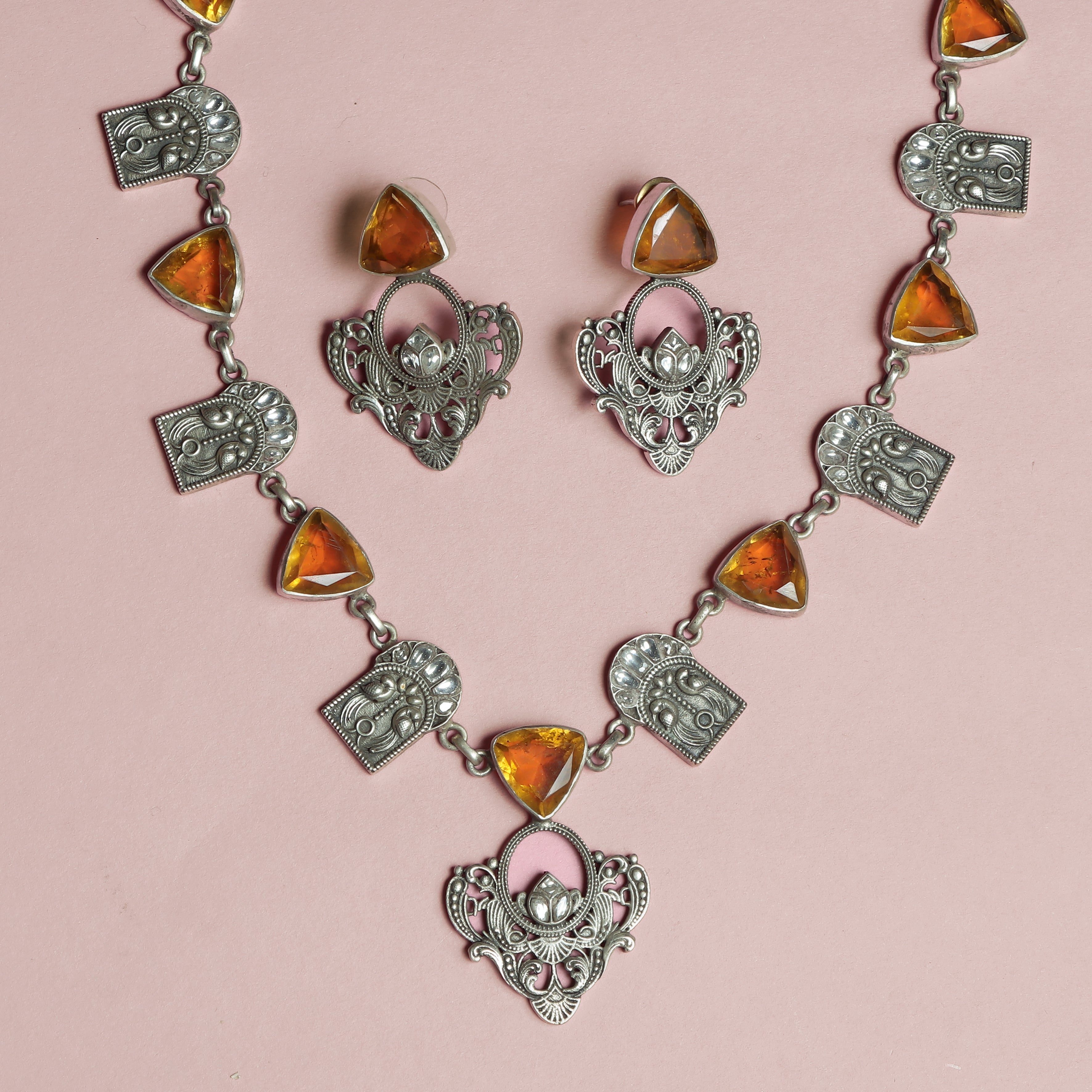 Amber Filigree Elegance Set