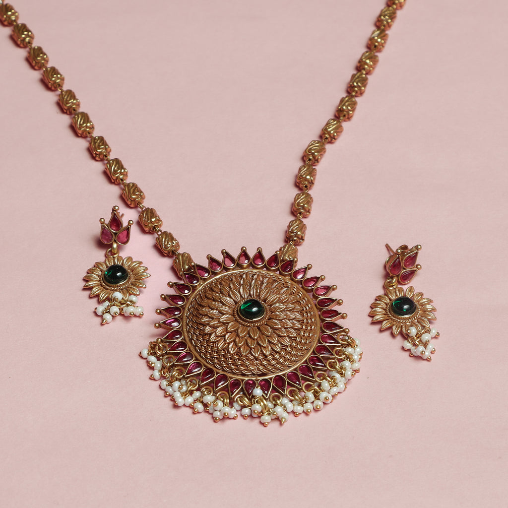 Royal Lotus Gold‑Plated Set