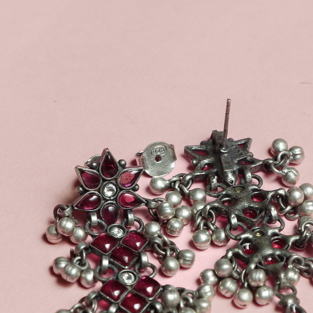 Geometric Dangler Earrings