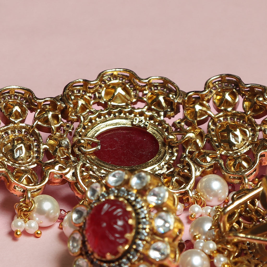 Ruby Regal Polki Choker Set