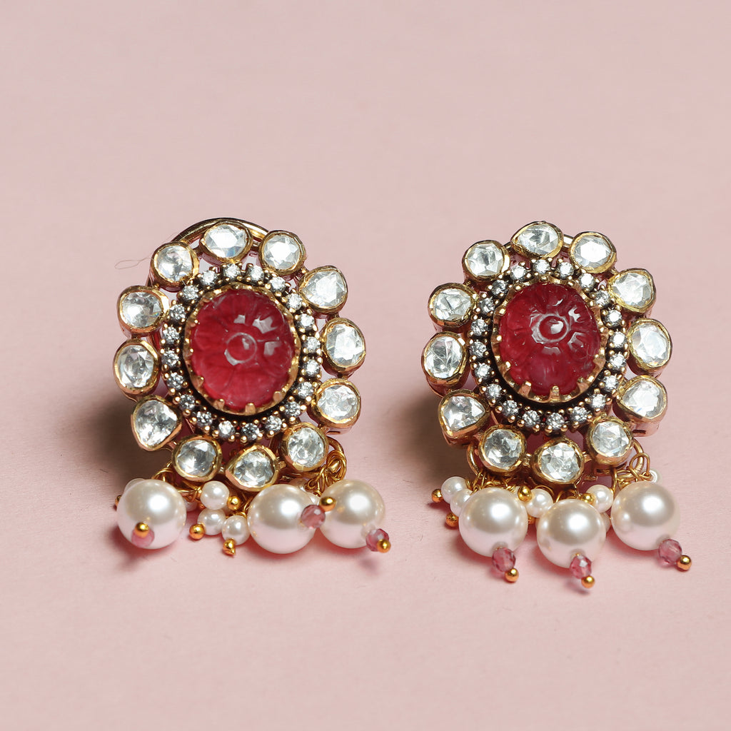 Ruby Regal Polki Choker Set