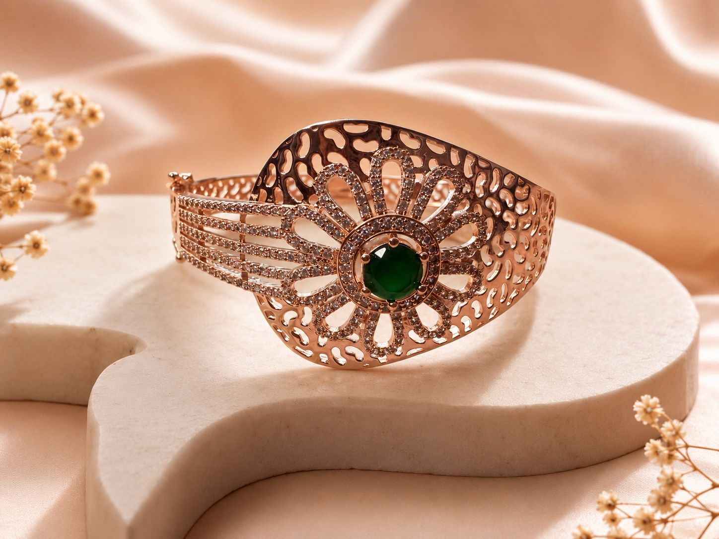 Celestia Greenstone Cuff