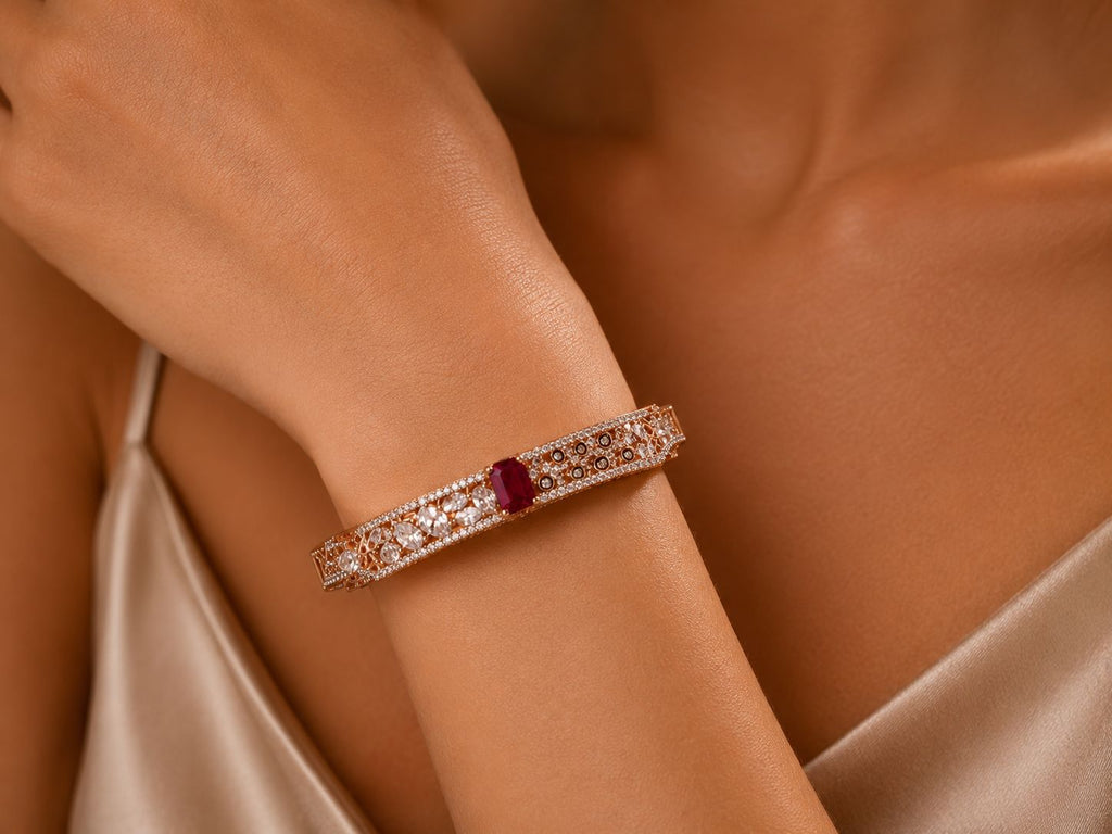 Ruby Veil Bracelet