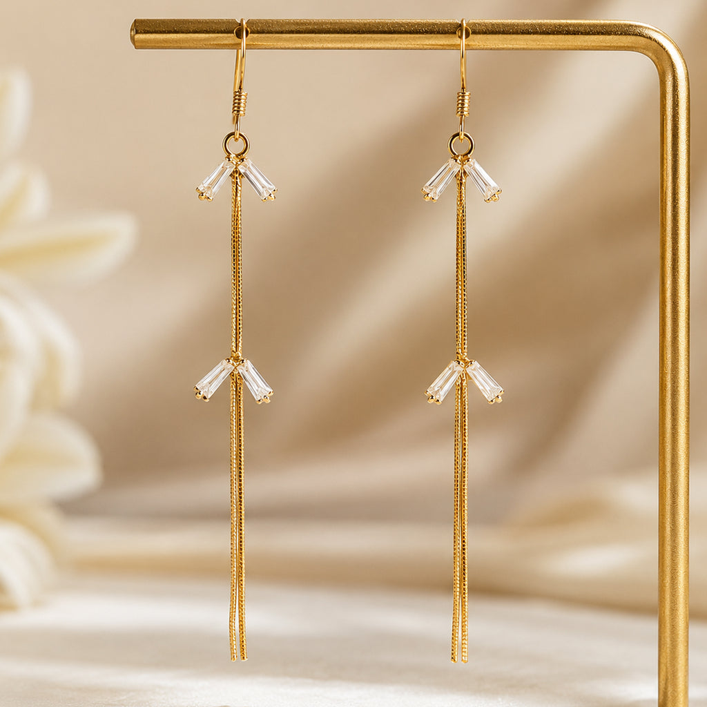 Asteria Silver Tassel Danglers