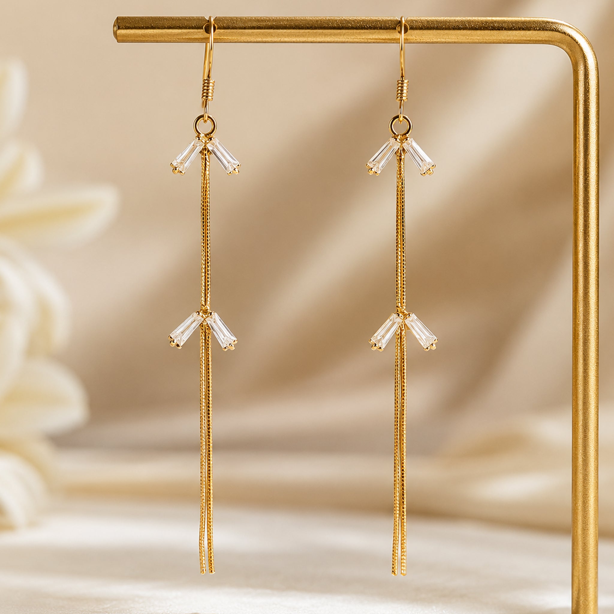 Asteria Silver Tassel Danglers