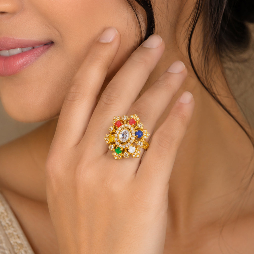 Royal Navratna Heritage Ring